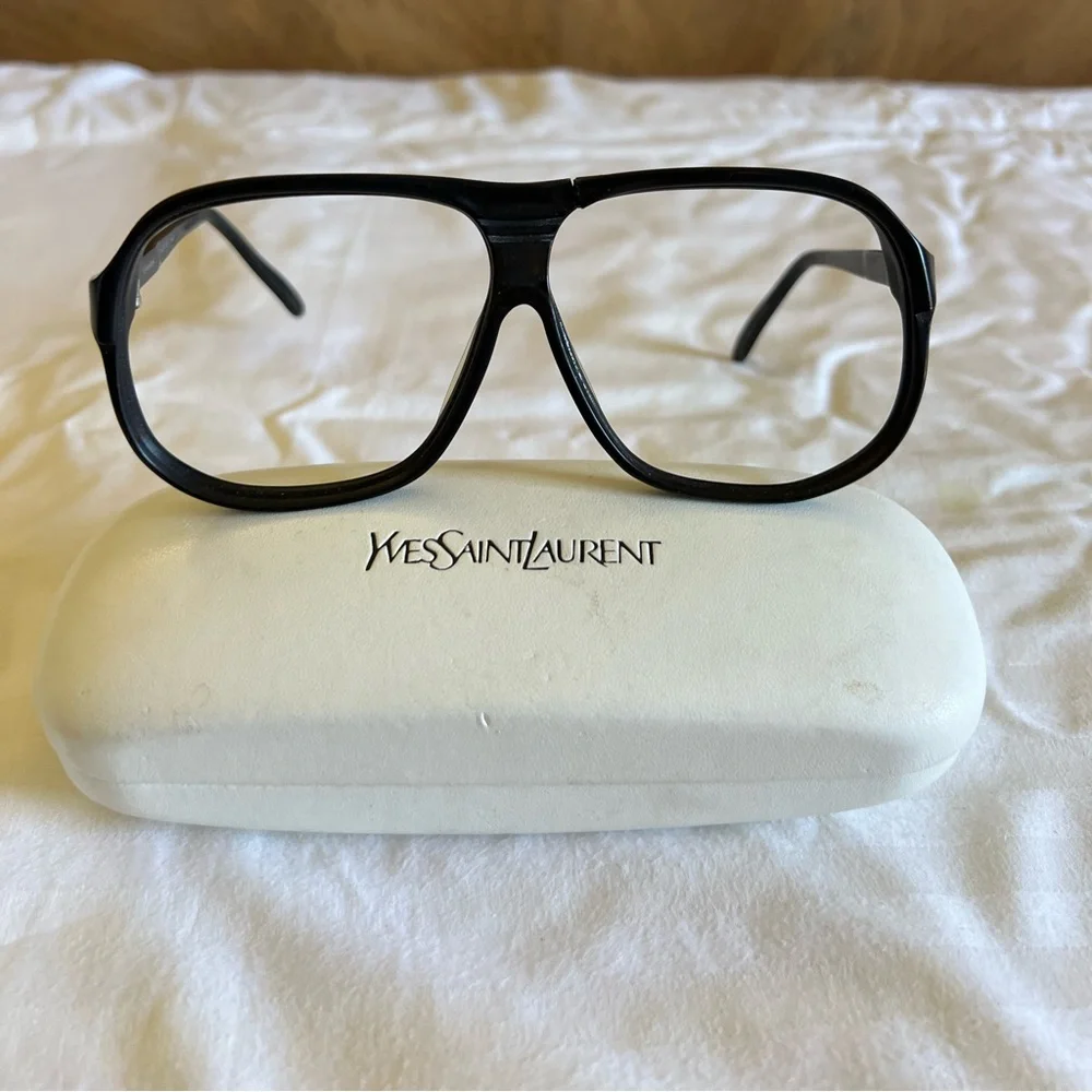 Vintage YVES SAINT LAURENT 549 Oversized Sunglasses Frame Made in France - Picture 5 of 16